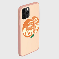 Чехол для iPhone 12 Pro Max Рич пич - богатый персик, цвет: 3D-светло-розовый — фото 2