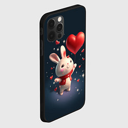 Чехол для iPhone 12 Pro Max Кролик с шариком, цвет: 3D-черный — фото 2