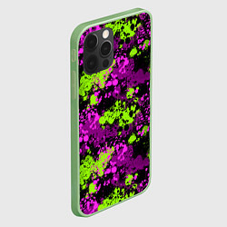 Чехол для iPhone 12 Pro Max Брызги и кляксы, цвет: 3D-салатовый — фото 2