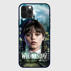 Чехол для iPhone 12 Pro Max Wednesday темный замок, цвет: 3D-черный
