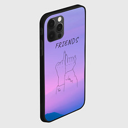 Чехол для iPhone 12 Pro Max Friends - Jimin and Taehyung BTS, цвет: 3D-черный — фото 2