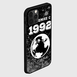 Чехол для iPhone 12 Pro Max На Земле с 1992: краска на темном, цвет: 3D-черный — фото 2
