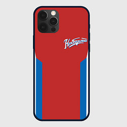 Чехол для iPhone 12 Pro Max Непобедимый - в цветах российского флага, цвет: 3D-черный