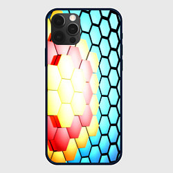 Чехол для iPhone 12 Pro Max Shape abstract color, цвет: 3D-черный