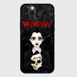 Чехол для iPhone 12 Pro Max Wednesday black, цвет: 3D-черный