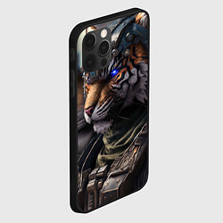 Чехол для iPhone 12 Pro Max Battle Tiger, цвет: 3D-черный — фото 2