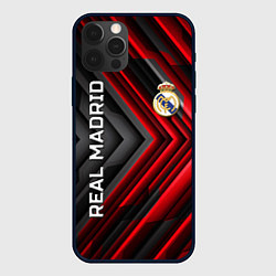 Чехол для iPhone 12 Pro Max Real Madrid art, цвет: 3D-черный