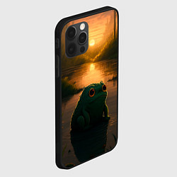 Чехол для iPhone 12 Pro Max Лягушонок Пепе у себя дома, цвет: 3D-черный — фото 2