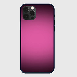 Чехол для iPhone 12 Pro Max Розовый фон с черной виньеткой, цвет: 3D-черный