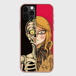 Чехол для iPhone 12 Pro Max M3GAN vs ANDROID, цвет: 3D-светло-розовый