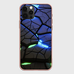 Чехол для iPhone 12 Pro Max Светящаяся лава, цвет: 3D-светло-розовый