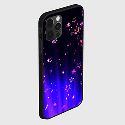 Чехол для iPhone 12 Pro Max Звездочки в неоновой подсветке, цвет: 3D-черный — фото 2