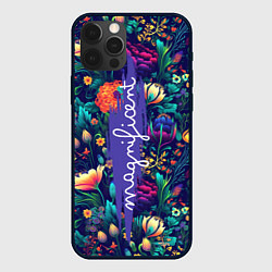 Чехол для iPhone 12 Pro Max Magnificent Великолепная цветы, цвет: 3D-черный