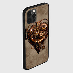 Чехол для iPhone 12 Pro Max Стимпанк сердце, цвет: 3D-черный — фото 2