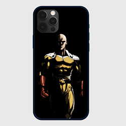 Чехол для iPhone 12 Pro Max Накаченный Сайтама, цвет: 3D-черный