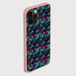 Чехол для iPhone 12 Pro Max Неоновая кольчуга, цвет: 3D-светло-розовый — фото 2