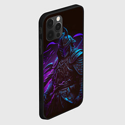 Чехол для iPhone 12 Pro Max Самурай в неоновом свете, цвет: 3D-черный — фото 2