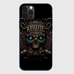 Чехол для iPhone 12 Pro Max Древний череп с сигилами, цвет: 3D-черный