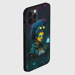 Чехол для iPhone 12 Pro Max Cyber Simpson, цвет: 3D-черный — фото 2