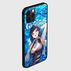Чехол для iPhone 12 Pro Max Е Лань на фоне воды, цвет: 3D-черный — фото 2