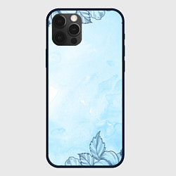 Чехол для iPhone 12 Pro Max Морозные узоры, цвет: 3D-черный