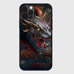 Чехол для iPhone 12 Pro Max Дракон Irezumi, цвет: 3D-черный