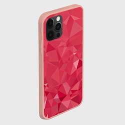 Чехол для iPhone 12 Pro Max Блеск геометрии, цвет: 3D-светло-розовый — фото 2