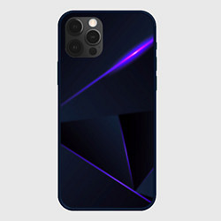 Чехол для iPhone 12 Pro Max Geometry stripes neon stiil, цвет: 3D-черный