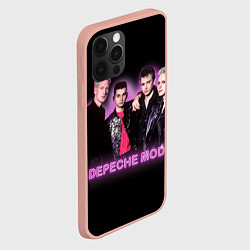 Чехол для iPhone 12 Pro Max 80s Depeche Mode neon, цвет: 3D-светло-розовый — фото 2