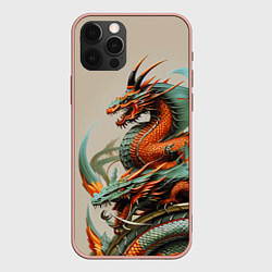 Чехол iPhone 12 Pro Max Japan dragon - irezumi