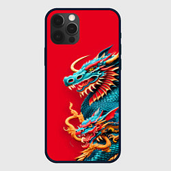 Чехол iPhone 12 Pro Max Japanese dragon - irezumi