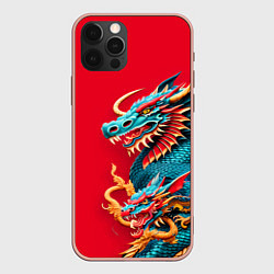Чехол iPhone 12 Pro Max Japanese dragon - irezumi