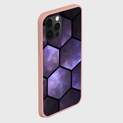 Чехол для iPhone 12 Pro Max Звездные соты, цвет: 3D-светло-розовый — фото 2