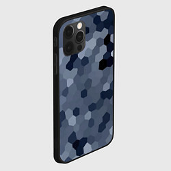 Чехол для iPhone 12 Pro Max Камуфляж из сот, цвет: 3D-черный — фото 2