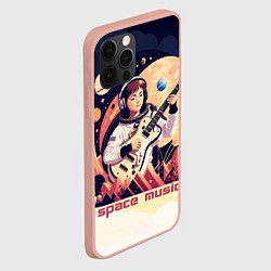 Чехол для iPhone 12 Pro Max Space music, цвет: 3D-светло-розовый — фото 2