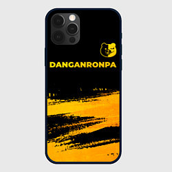 Чехол iPhone 12 Pro Max Danganronpa - gold gradient: символ сверху