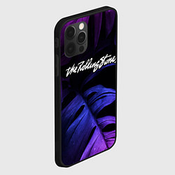 Чехол для iPhone 12 Pro Max Rolling Stones neon monstera, цвет: 3D-черный — фото 2
