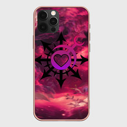 Чехол для iPhone 12 Pro Max Метка хаоса Слаанеш, цвет: 3D-светло-розовый