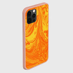 Чехол для iPhone 12 Pro Max Солнечный флюид арт, цвет: 3D-светло-розовый — фото 2