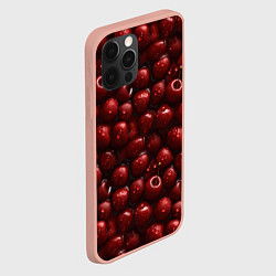 Чехол для iPhone 12 Pro Max Сочная текстура из вишни, цвет: 3D-светло-розовый — фото 2