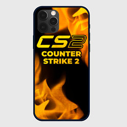 Чехол iPhone 12 Pro Max Counter Strike 2 - gold gradient