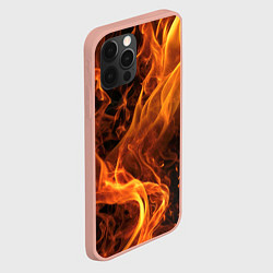 Чехол для iPhone 12 Pro Max Пламя удачи, цвет: 3D-светло-розовый — фото 2