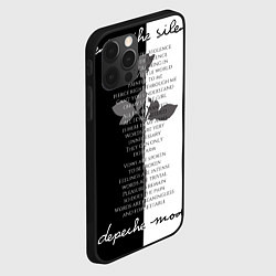 Чехол для iPhone 12 Pro Max Depeche Mode - Enjoy the Silence lyrics black & wh, цвет: 3D-черный — фото 2