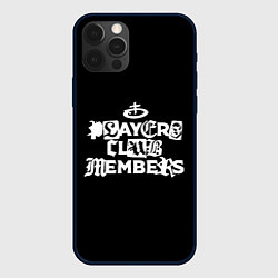 Чехол для iPhone 12 Pro Max Obladaet - players club members надпись, цвет: 3D-черный