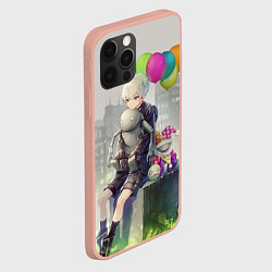 Чехол для iPhone 12 Pro Max 9S c шариками, цвет: 3D-светло-розовый — фото 2