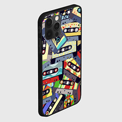 Чехол для iPhone 12 Pro Max Касеты 80-е, цвет: 3D-черный — фото 2