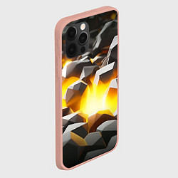 Чехол для iPhone 12 Pro Max Золотая руда, цвет: 3D-светло-розовый — фото 2