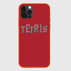 Чехол для iPhone 12 Pro Max Тетрис геометрия, цвет: 3D-красный