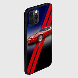 Чехол для iPhone 12 Pro Max Американский маслкар Pontiac Firebird 3 поколение, цвет: 3D-черный — фото 2