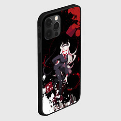 Чехол для iPhone 12 Pro Max Helltaker Lucifer арт краска, цвет: 3D-черный — фото 2